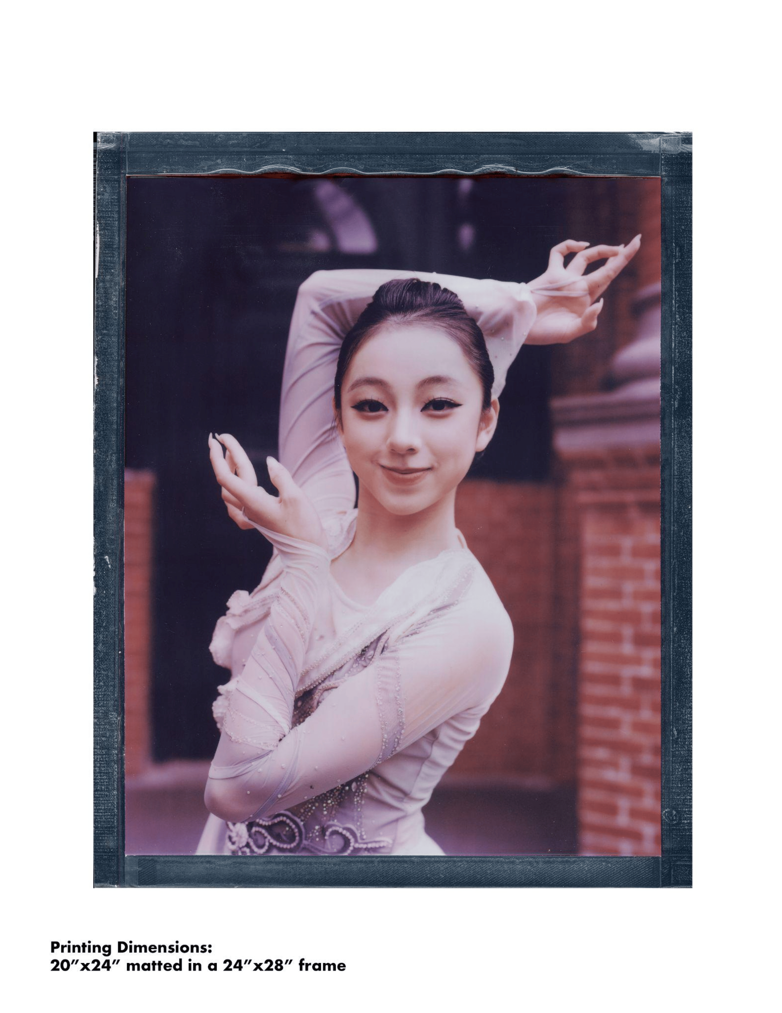 High-resolution framed 20x24 Polaroid portrait work created as part of the cultural exchange project